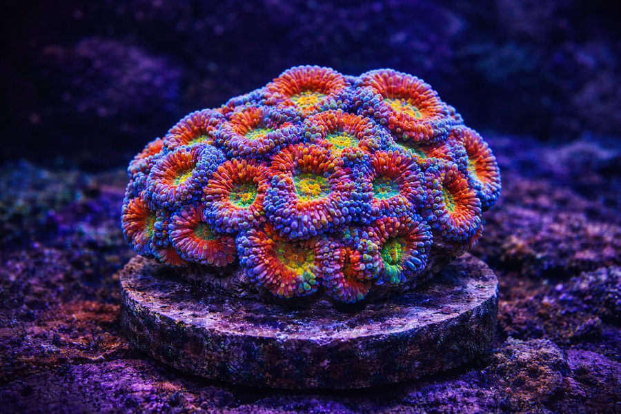 Rainbow Acan Coral Frag – WYSIWYG #1002